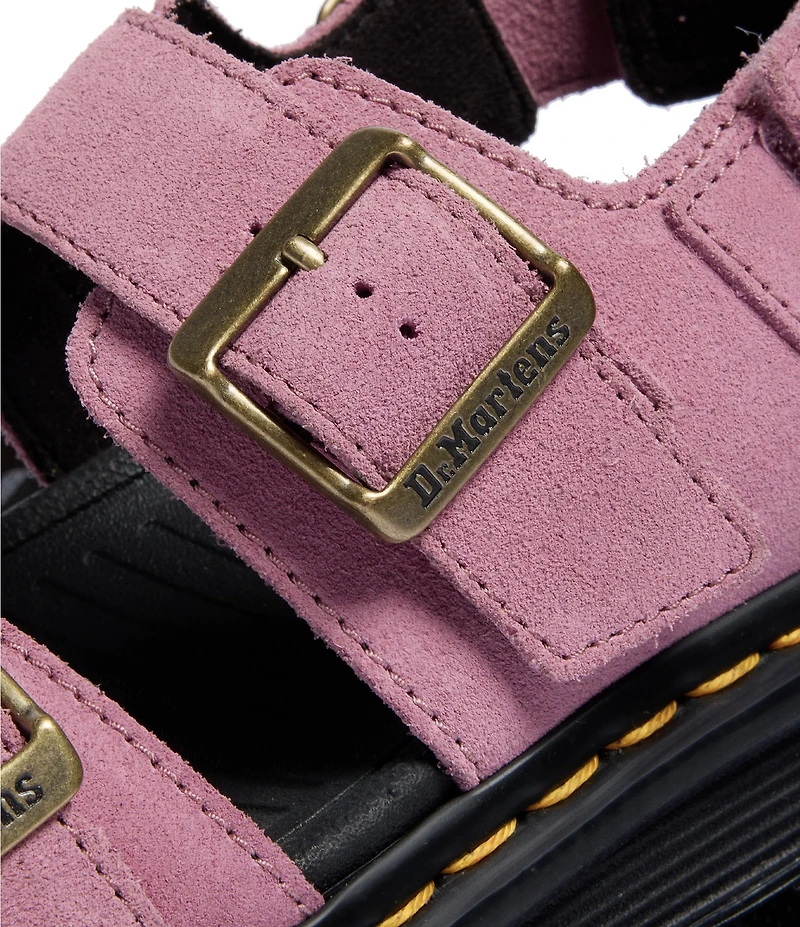 Dr. Martens Women's Zebzag Suede Platform Sandals