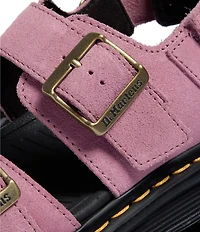 Dr. Martens Women's Zebzag Suede Platform Sandals