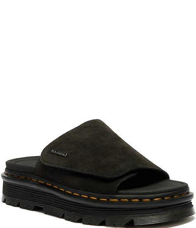 Dr. Martens Women's Zebzag Suede Platform Slide Sandals