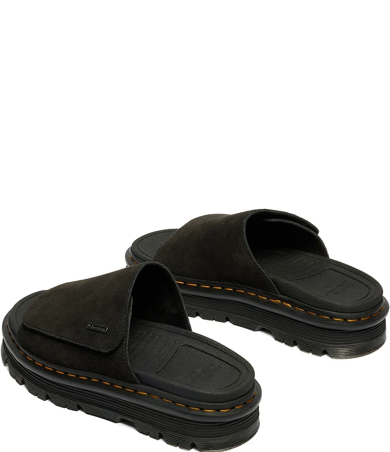 Dr. Martens Women's Zebzag Suede Platform Slide Sandals