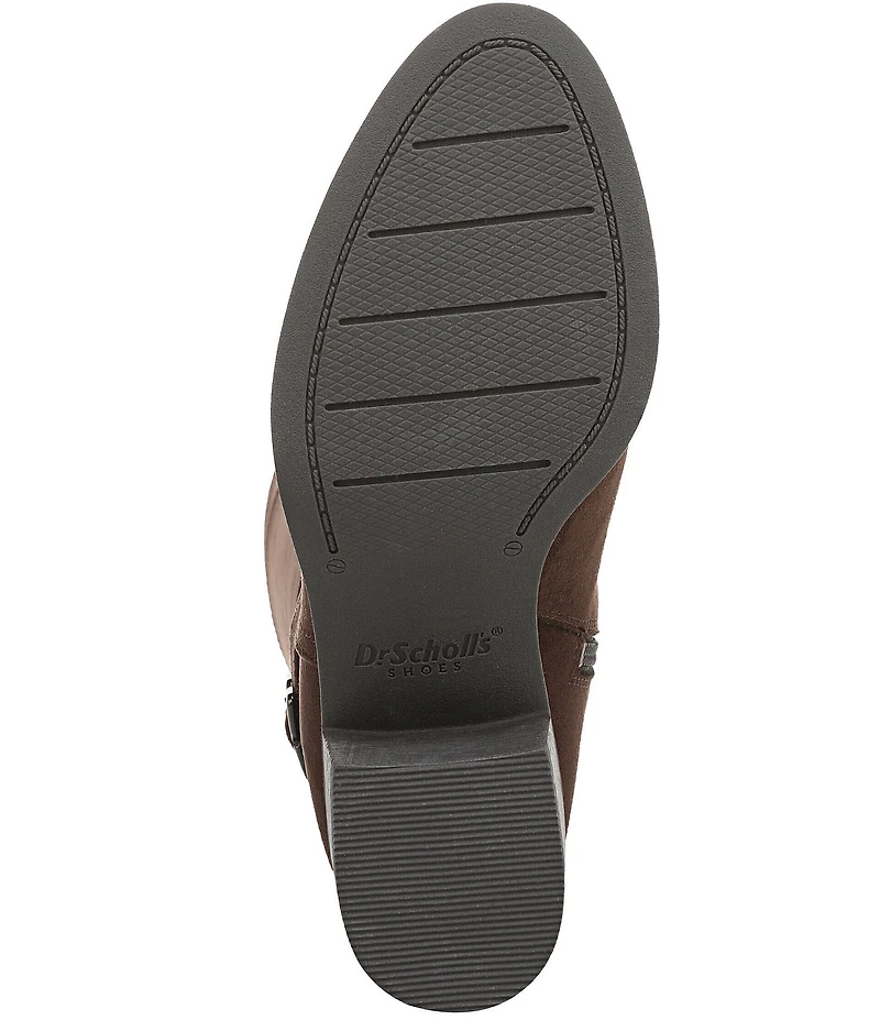 Dr. Scholl's Adeline Micro Suede Buckle Hardware Tall Boots