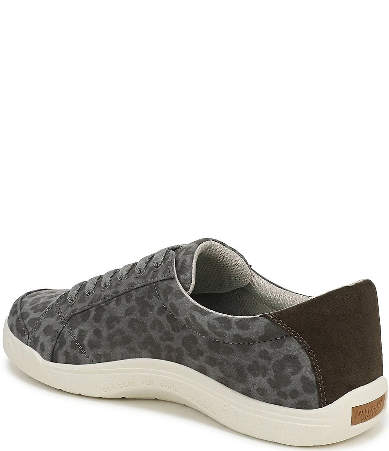 Dr. Scholl's Be Bright Leopard Print Canvas Low Profile Sneakers