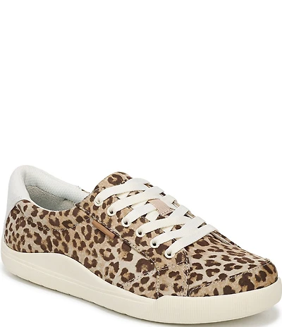 Dr. Scholl's Be Bright Leopard Print Canvas Low Profile Sneakers