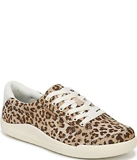Dr. Scholl's Be Bright Leopard Print Canvas Low Profile Sneakers