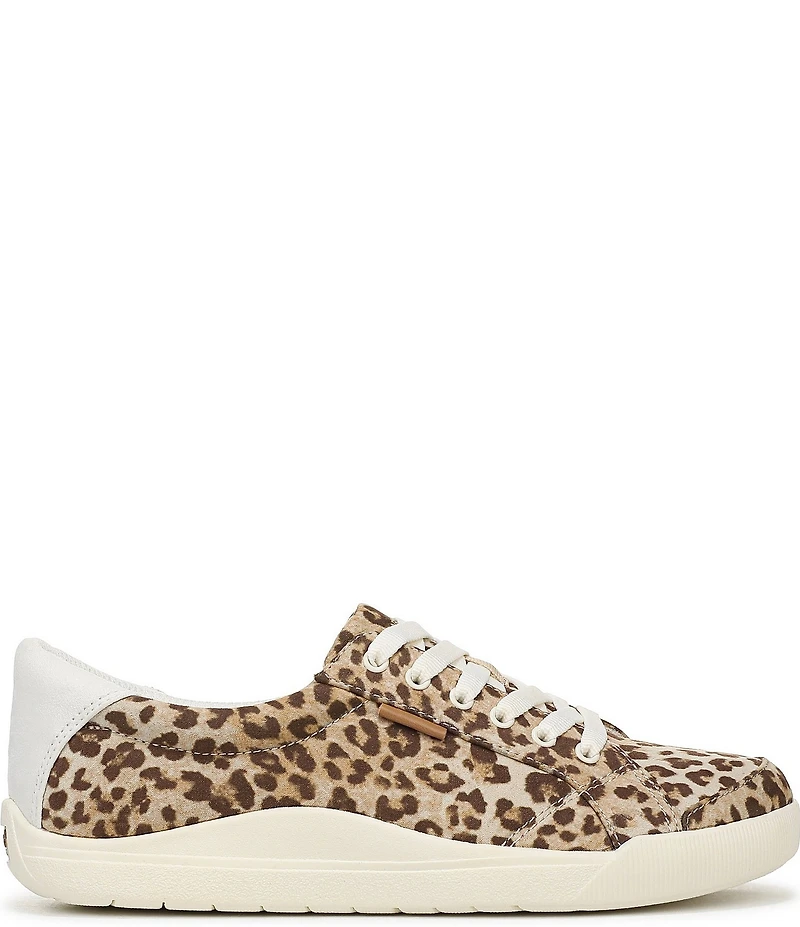 Dr. Scholl's Be Bright Leopard Print Canvas Low Profile Sneakers