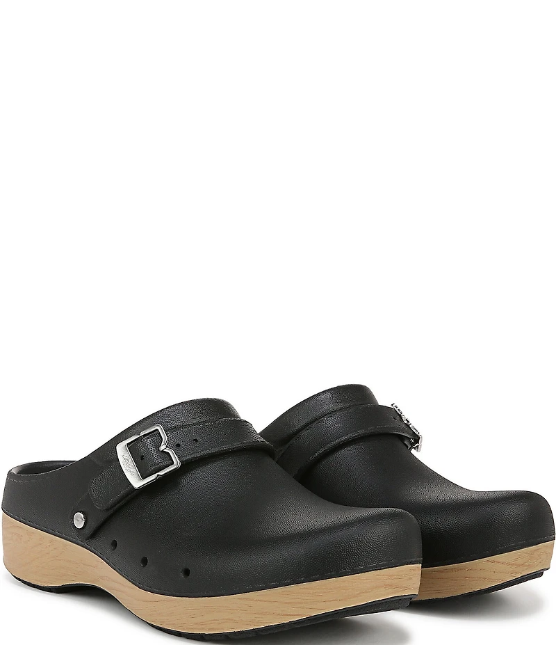 Dr. Scholl's Feel Chill Buckle Hardware Strap EVA Recovery Clogs