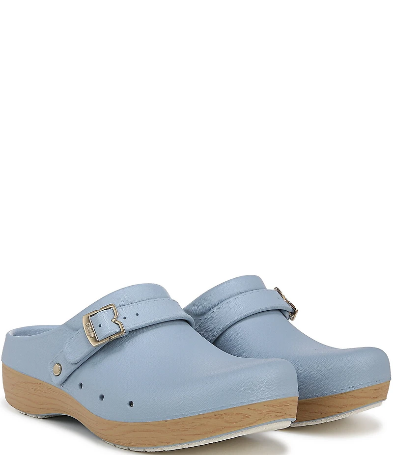 Dr. Scholl's Feel Chill Buckle Hardware Strap EVA Recovery Clogs