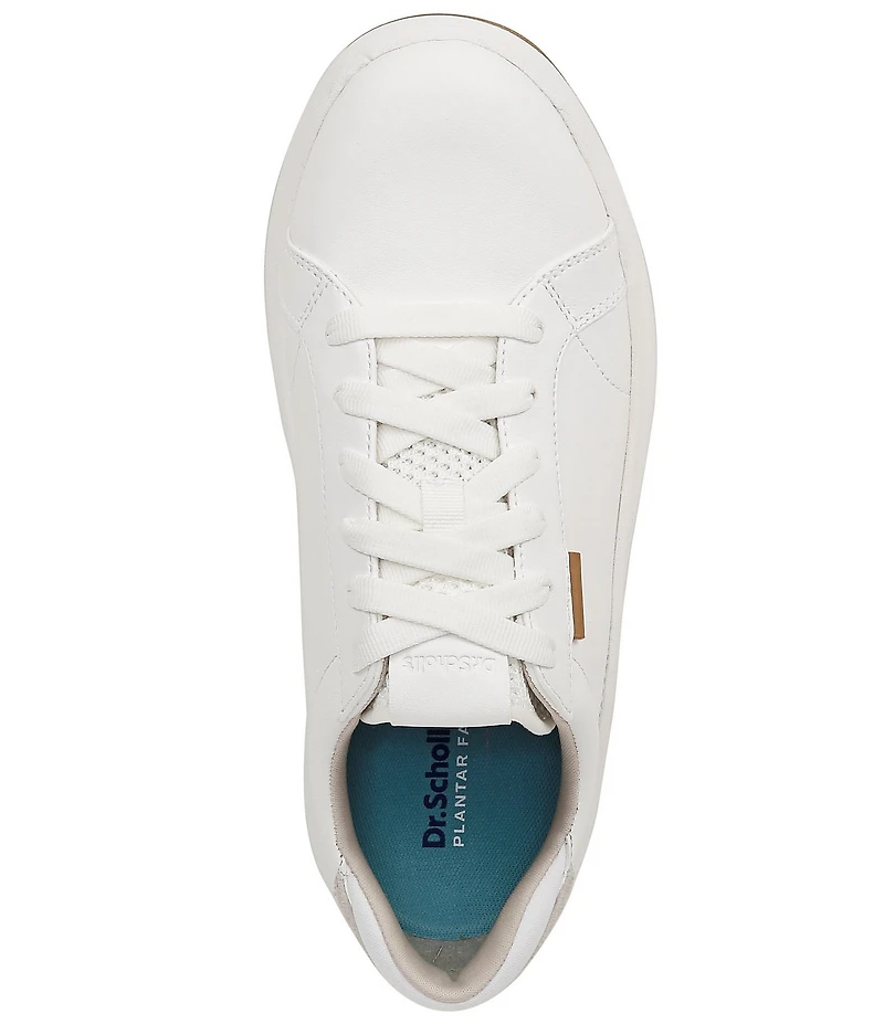 Dr. Scholl's Feel Good Plantar Fasciitis Leather Lace Up Sneakers