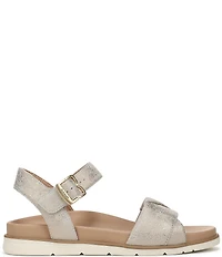 Dr. Scholl's Free To Move Metallic Leather Sandals