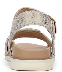 Dr. Scholl's Free To Move Metallic Leather Sandals
