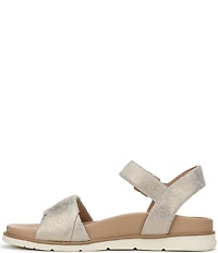 Dr. Scholl's Free To Move Metallic Leather Sandals