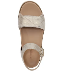 Dr. Scholl's Free To Move Metallic Leather Sandals
