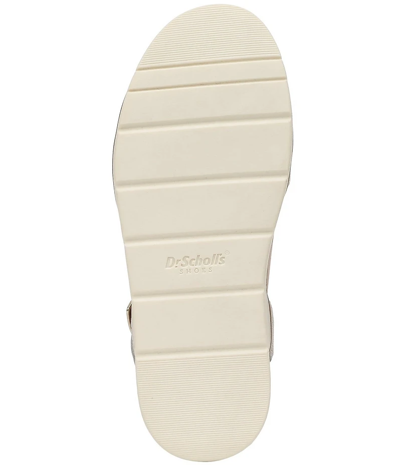Dr. Scholl's Free To Move Metallic Leather Sandals