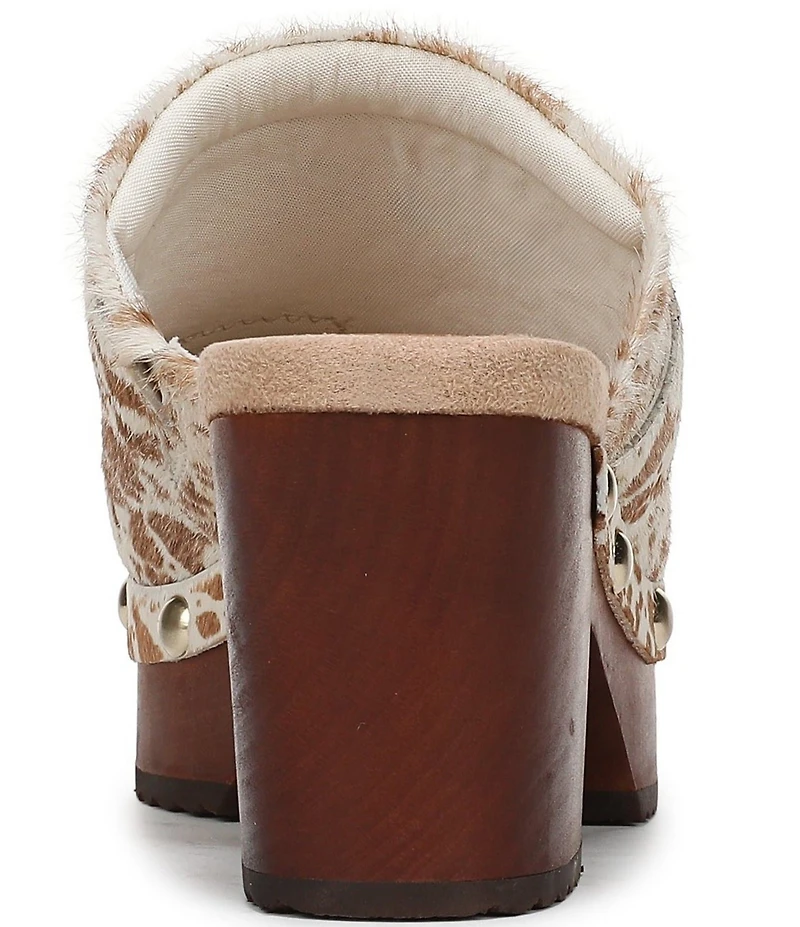 Dr. Scholl's Original Feels Calf Hair Studded Platform Clogs