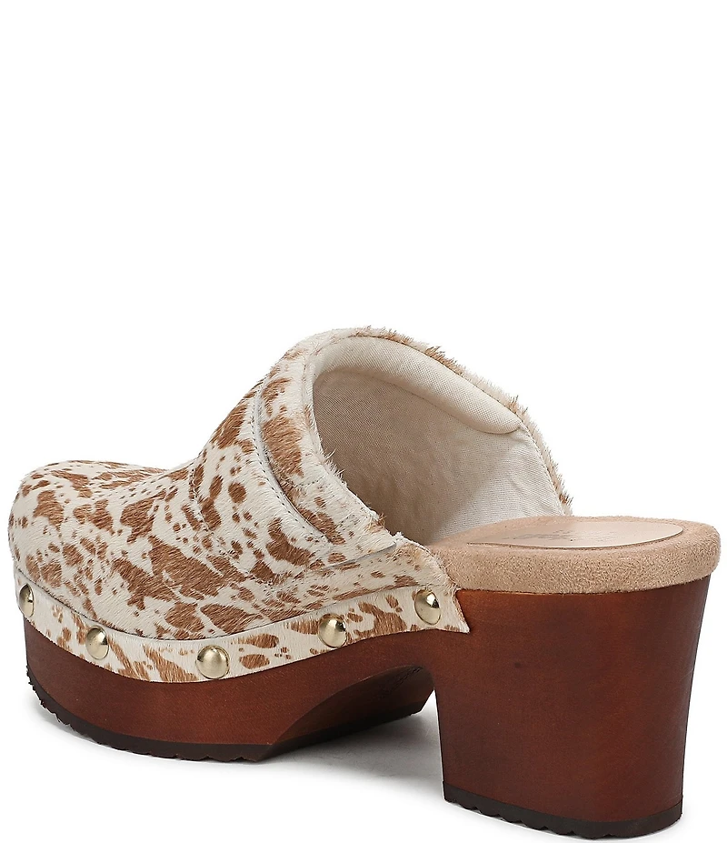 Dr. Scholl's Original Feels Calf Hair Studded Platform Clogs