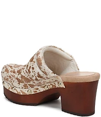 Dr. Scholl's Original Feels Calf Hair Studded Platform Clogs