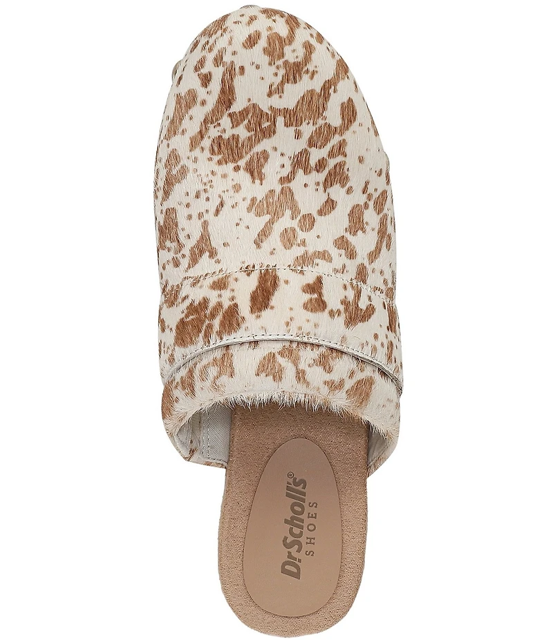 Dr. Scholl's Original Feels Calf Hair Studded Platform Clogs