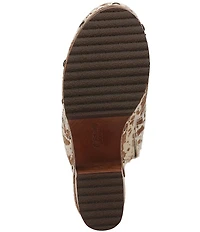Dr. Scholl's Original Feels Calf Hair Studded Platform Clogs