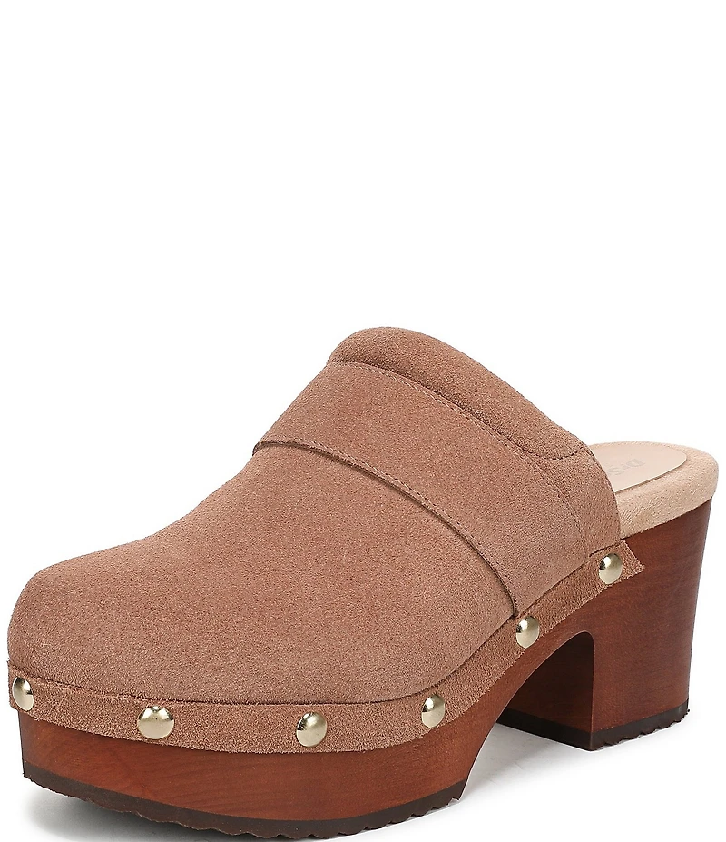 Dr. Scholl's Original Feels Suede Studded Platform Clogs