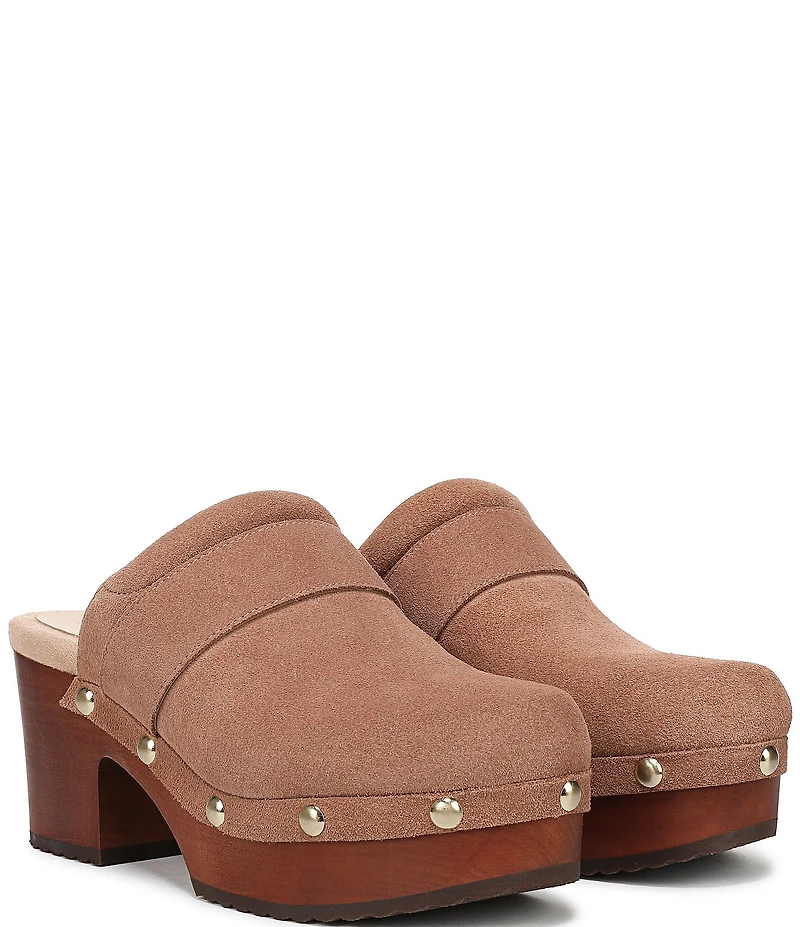 Dr. Scholl's Original Feels Suede Studded Platform Clogs