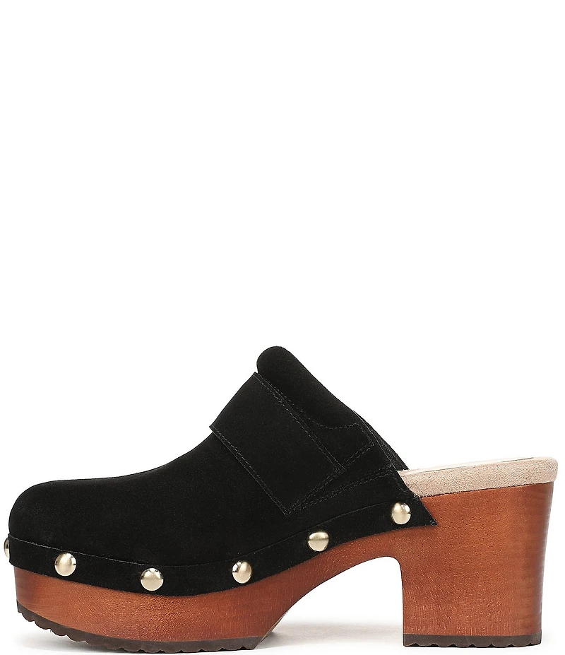 Dr. Scholl's Original Feels Suede Studded Platform Clogs