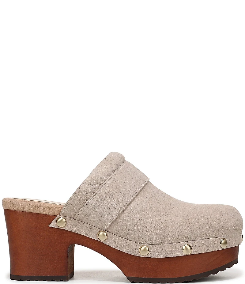 Dr. Scholl's Original Feels Suede Studded Platform Clogs