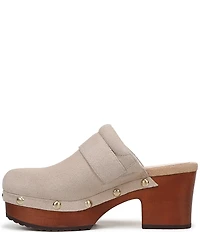 Dr. Scholl's Original Feels Suede Studded Platform Clogs