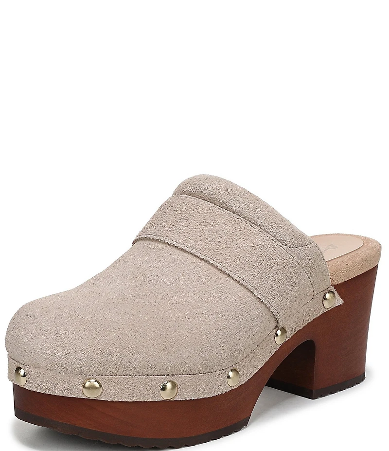 Dr. Scholl's Original Feels Suede Studded Platform Clogs