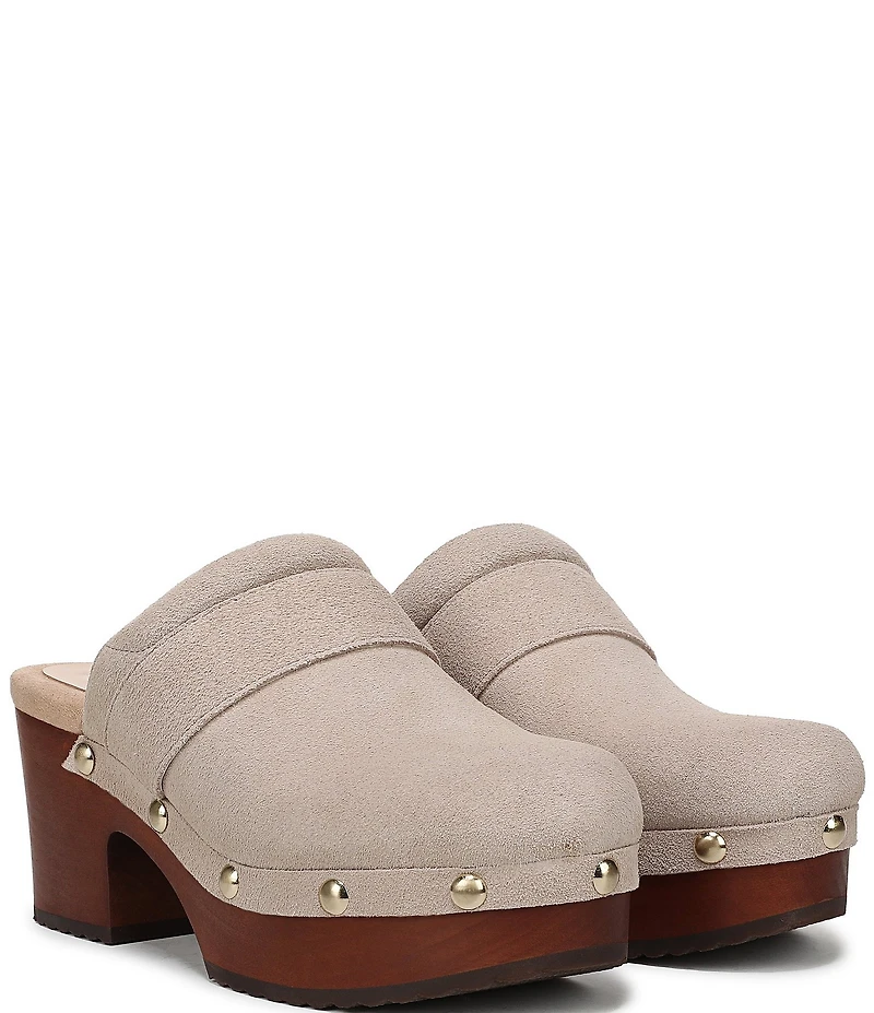 Dr. Scholl's Original Feels Suede Studded Platform Clogs