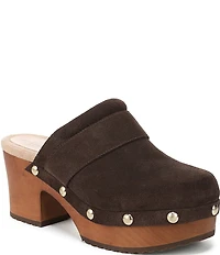 Dr. Scholl's Original Feels Suede Studded Platform Clogs