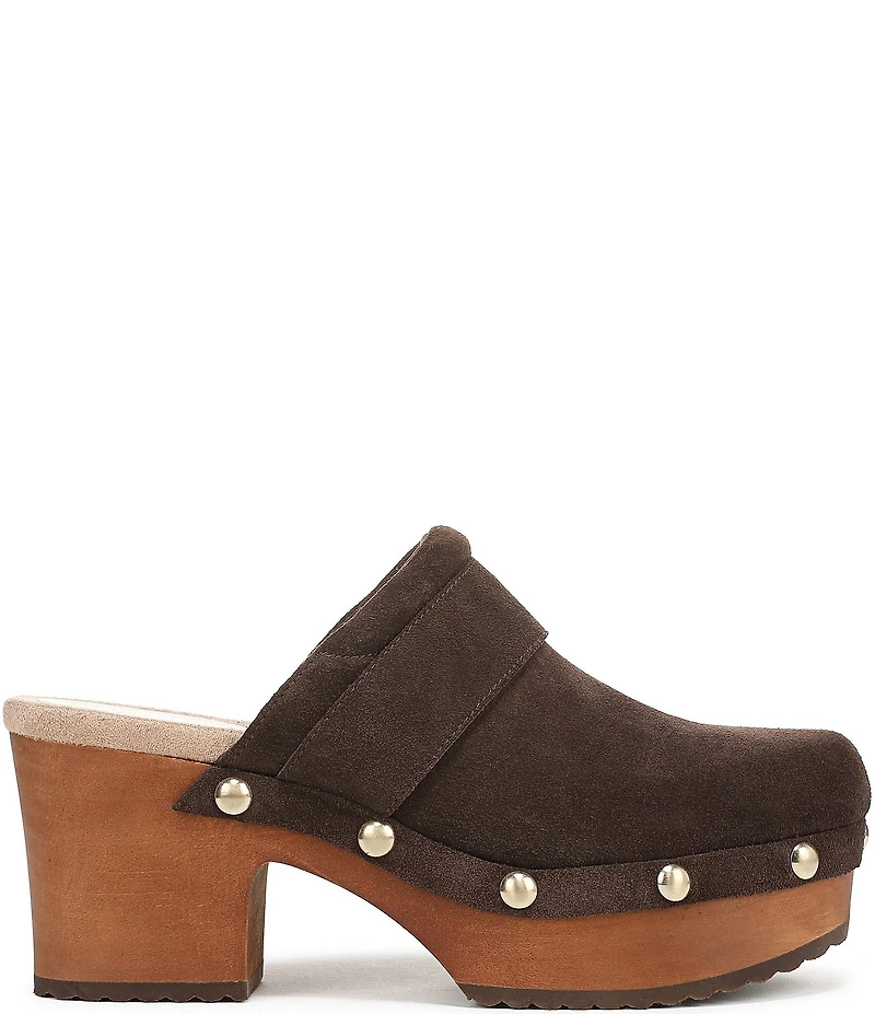 Dr. Scholl's Original Feels Suede Studded Platform Clogs