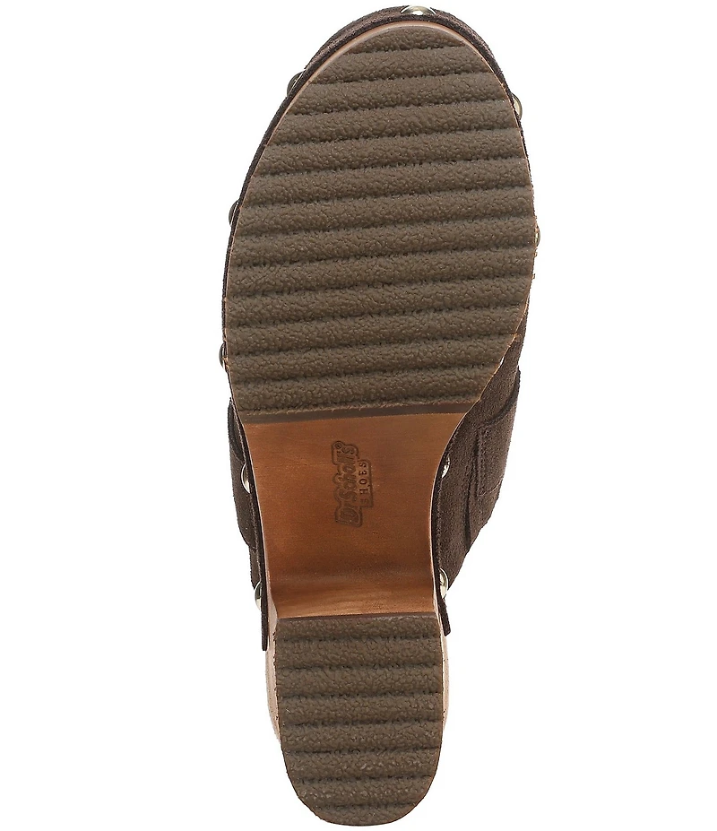 Dr. Scholl's Original Feels Suede Studded Platform Clogs