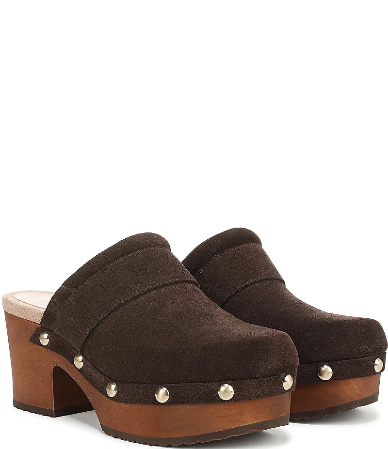 Dr. Scholl's Original Feels Suede Studded Platform Clogs