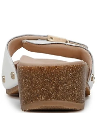 Dr. Scholl's Original Flex Leather Buckle Hardware Slide Sandals