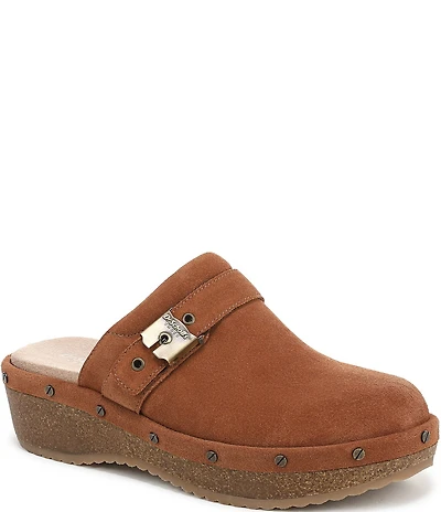 Dr. Scholl's Original Flex Suede Hardware Detail Clogs
