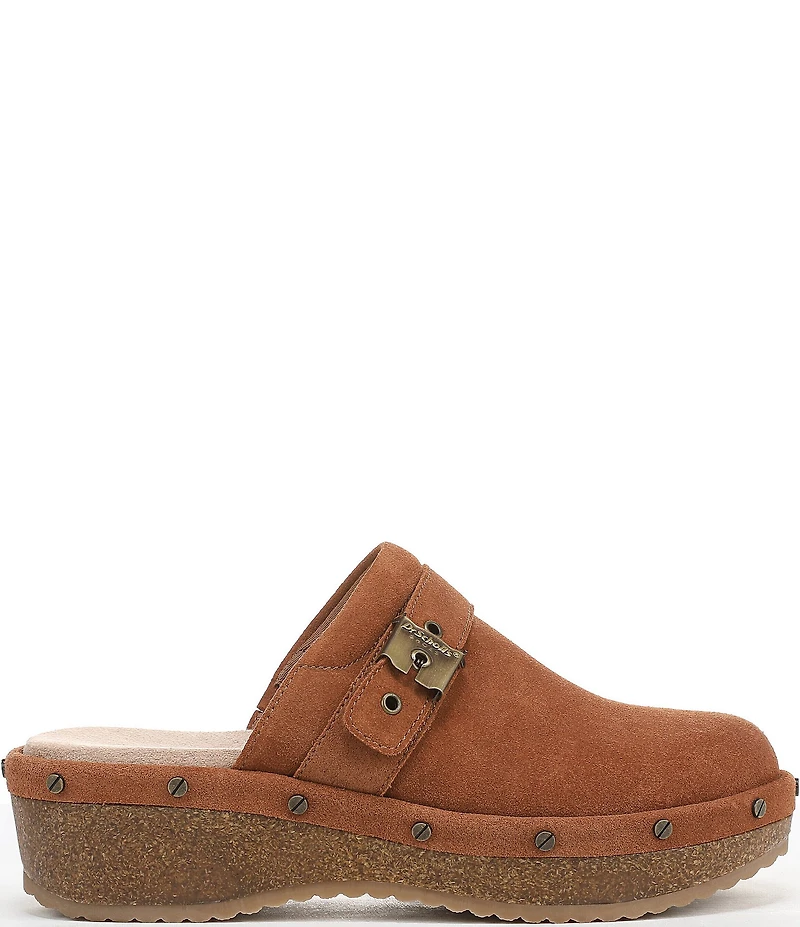 Dr. Scholl's Original Flex Suede Hardware Detail Clogs