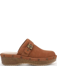 Dr. Scholl's Original Flex Suede Hardware Detail Clogs