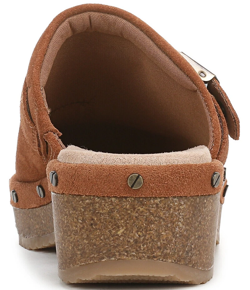 Dr. Scholl's Original Flex Suede Hardware Detail Clogs