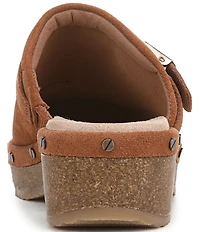 Dr. Scholl's Original Flex Suede Hardware Detail Clogs