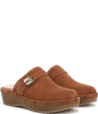 Dr. Scholl's Original Flex Suede Hardware Detail Clogs