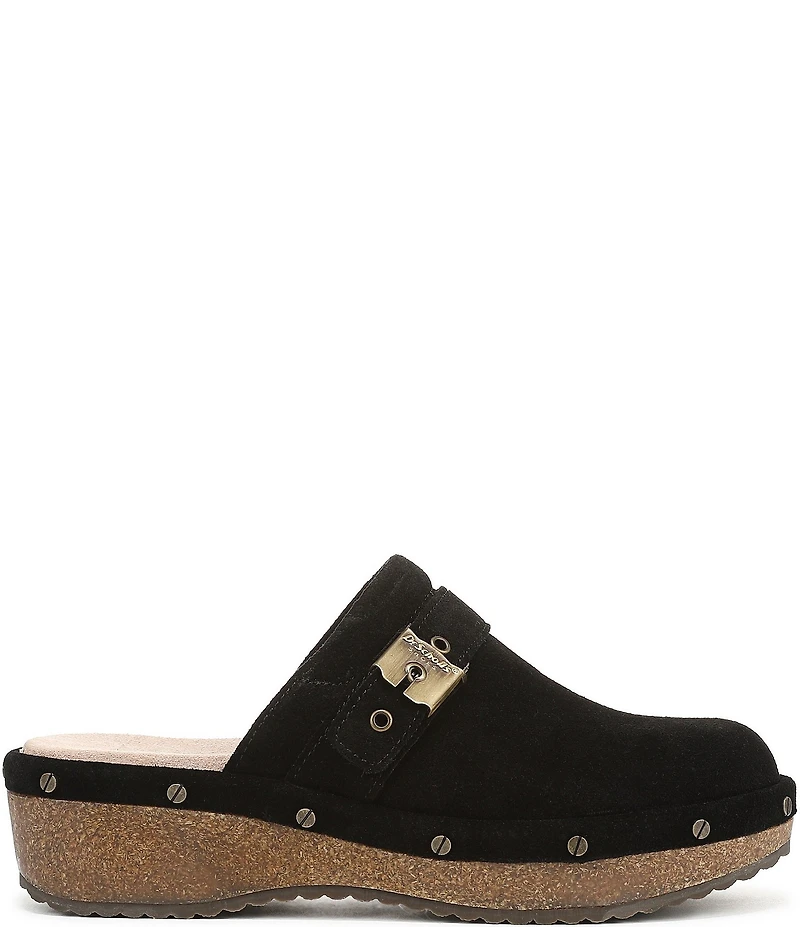Dr. Scholl's Original Flex Suede Hardware Detail Clogs