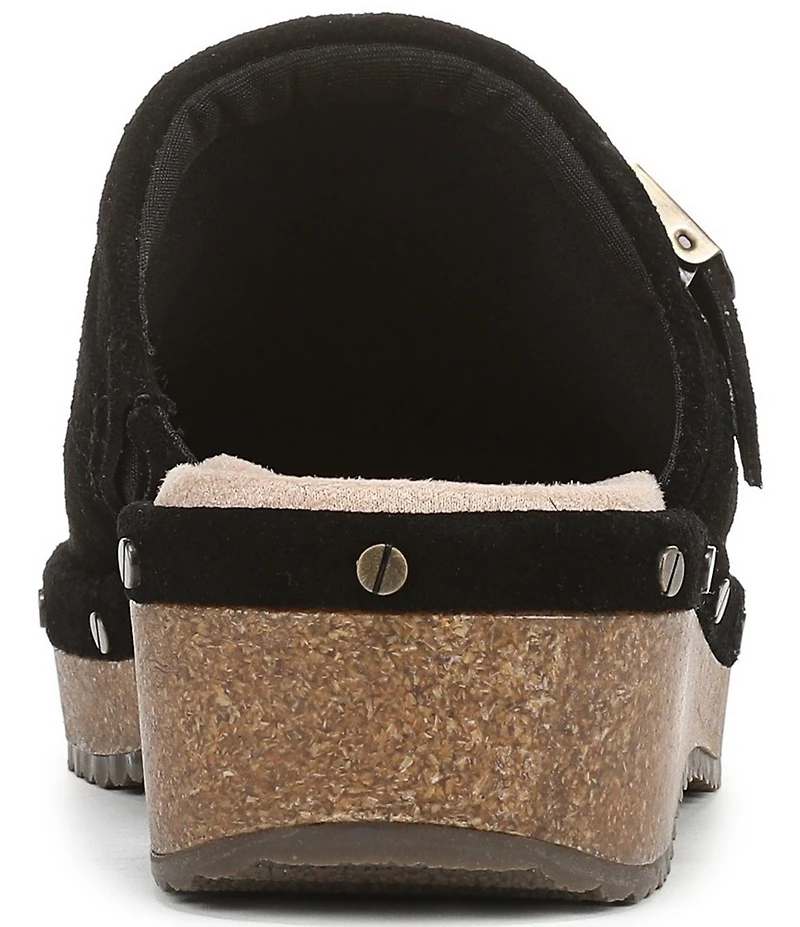 Dr. Scholl's Original Flex Suede Hardware Detail Clogs