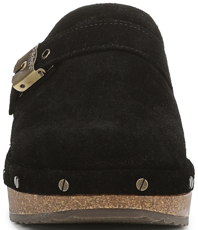 Dr. Scholl's Original Flex Suede Hardware Detail Clogs