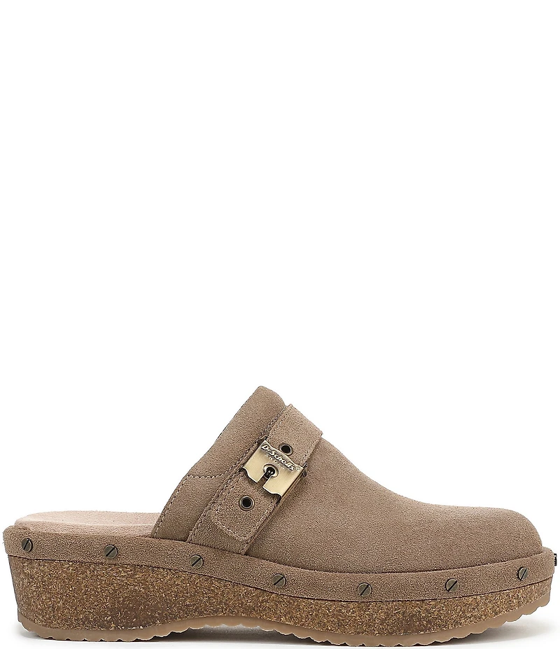 Dr. Scholl's Original Flex Suede Hardware Detail Clogs