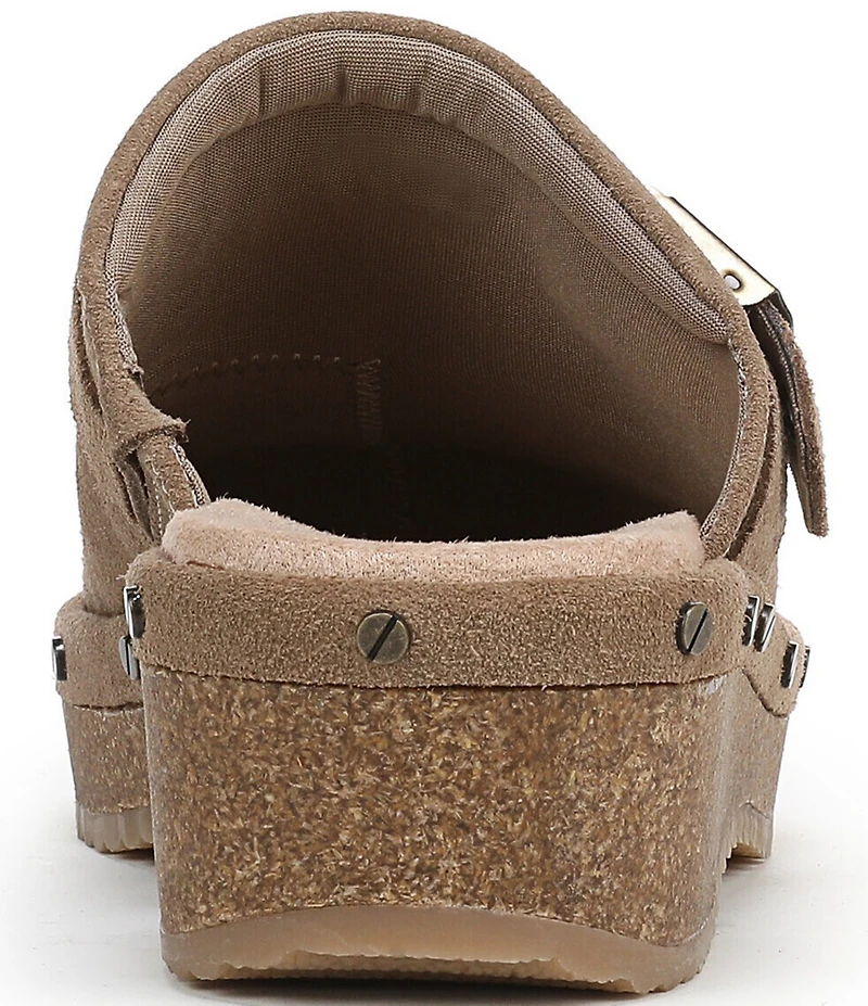 Dr. Scholl's Original Flex Suede Hardware Detail Clogs