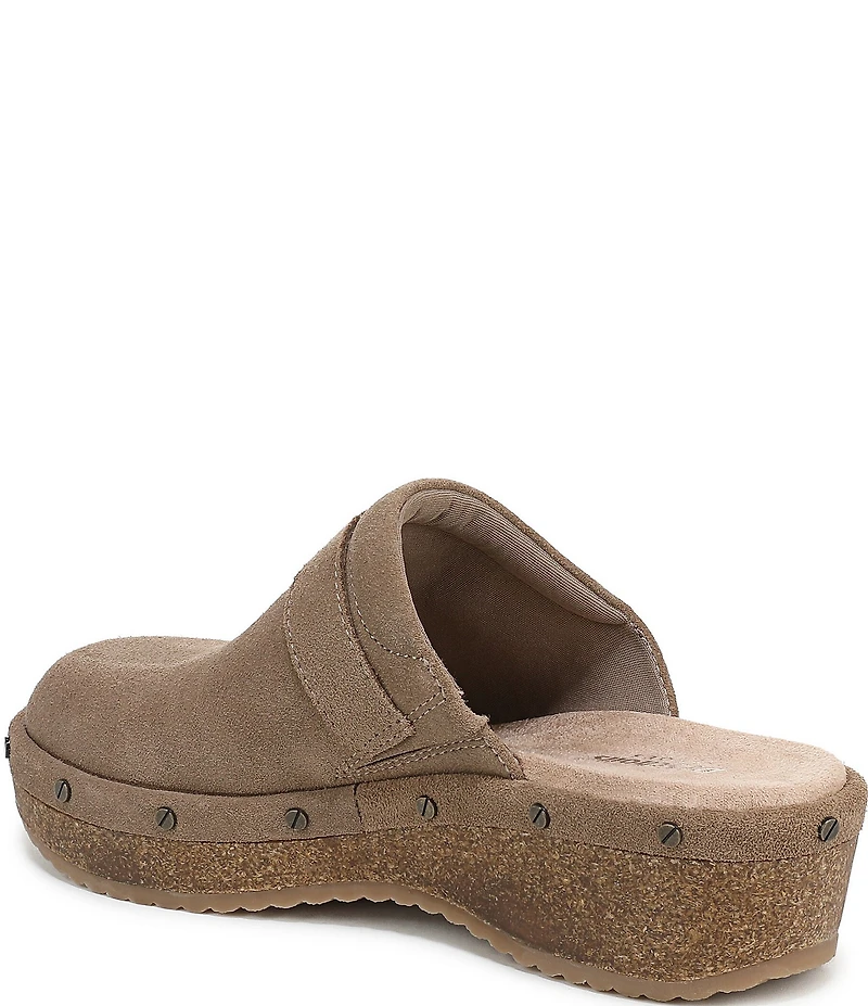 Dr. Scholl's Original Flex Suede Hardware Detail Clogs