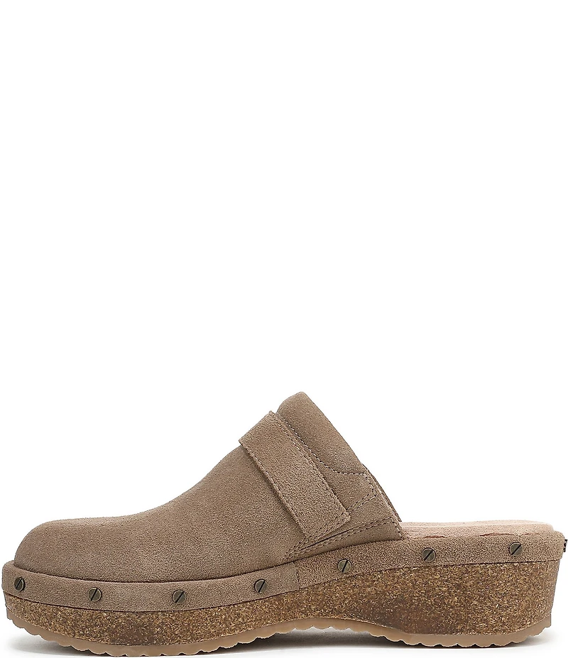Dr. Scholl's Original Flex Suede Hardware Detail Clogs