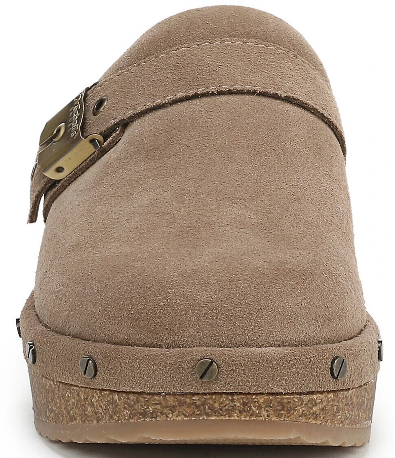 Dr. Scholl's Original Flex Suede Hardware Detail Clogs