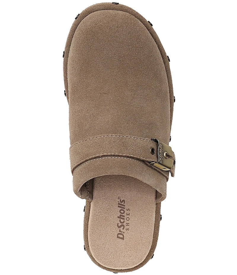 Dr. Scholl's Original Flex Suede Hardware Detail Clogs