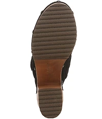 Dr. Scholl's Original Joy Suede Buckle Hardware Strap Platform Clogs
